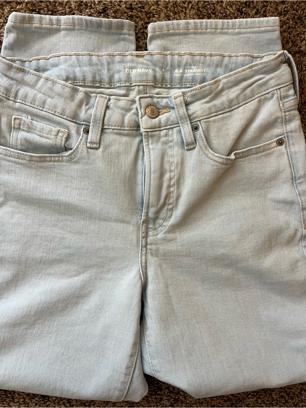 Old Navy Light Blue Straight Leg Jeans